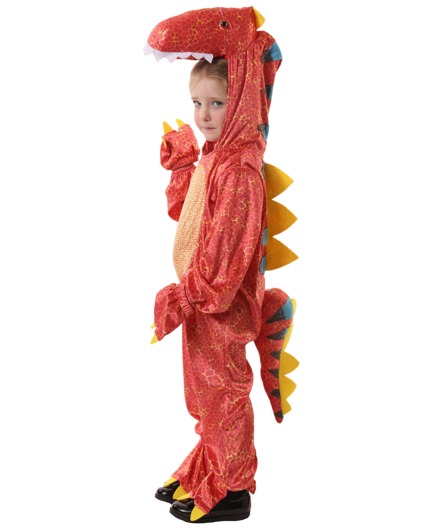 HPO teen Roaring Fun Dinomite Dinosaur Costume| Suitable for Halloween | Flame-retardant Synthetic Fabric
