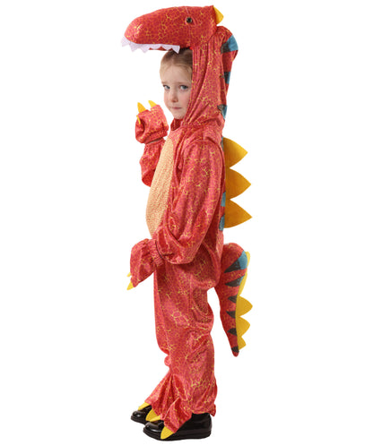 HPO teen Roaring Fun Dinomite Dinosaur Costume| Suitable for Halloween | Flame-retardant Synthetic Fabric