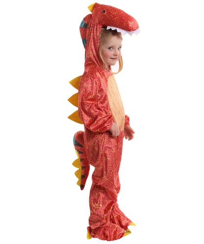 HPO teen Roaring Fun Dinomite Dinosaur Costume| Suitable for Halloween | Flame-retardant Synthetic Fabric