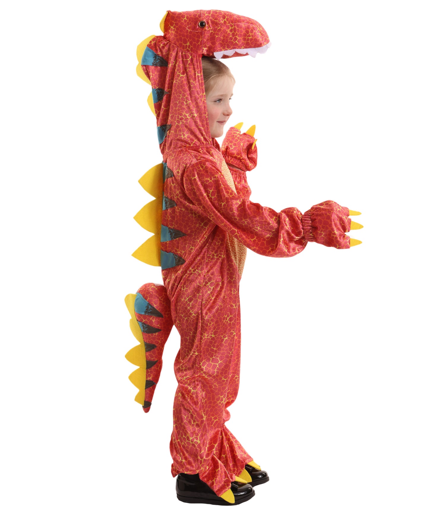 HPO teen Roaring Fun Dinomite Dinosaur Costume| Suitable for Halloween | Flame-retardant Synthetic Fabric