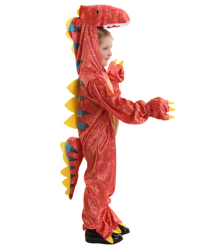 HPO teen Roaring Fun Dinomite Dinosaur Costume| Suitable for Halloween | Flame-retardant Synthetic Fabric