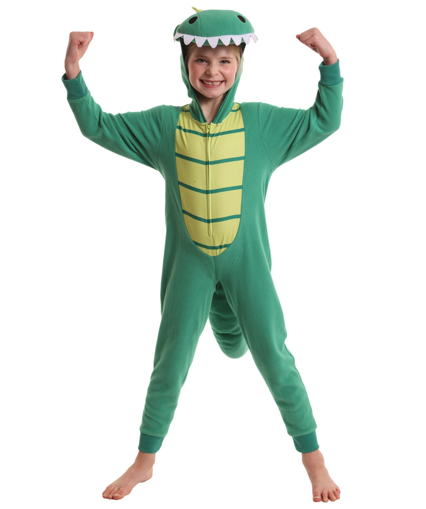 HPO teen Animale Fancy Jumpsuit  Zipster Dinosaur Costume| Suitable for Halloween | Flame-retardant Synthetic Fabric