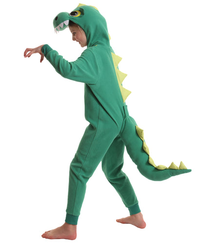 HPO teen Animale Fancy Jumpsuit  Zipster Dinosaur Costume| Suitable for Halloween | Flame-retardant Synthetic Fabric
