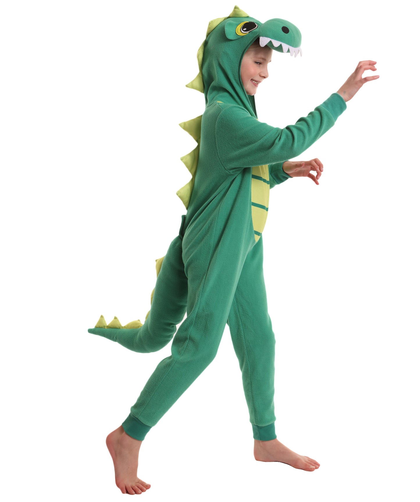 HPO teen Animale Fancy Jumpsuit  Zipster Dinosaur Costume| Suitable for Halloween | Flame-retardant Synthetic Fabric
