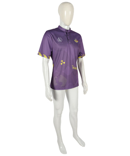 HPO Adult LL Instant Kit T-Shirt & LL Wig Combo Blue and Brown | Costume Kit for Cosplay Stage, Tournaments & Halloween | Comfortable Synthetic Materials