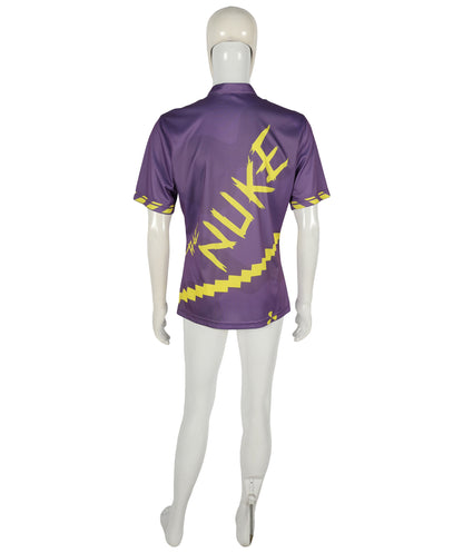 HPO Adult LL Instant Kit T-Shirt & LL Wig Combo Blue and Brown | Costume Kit for Cosplay Stage, Tournaments & Halloween | Comfortable Synthetic Materials