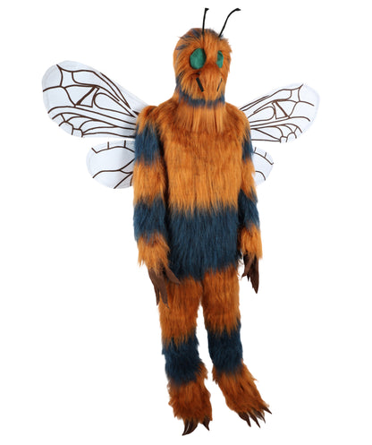 HPO Adult Unisex Furry Mascot Bee Costume, Mask and Bundle | suitable for Halloween| Flame-retardant Synthetic Fabric