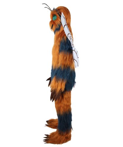 HPO Adult Unisex Furry Mascot Bee Costume, Mask and Bundle | suitable for Halloween| Flame-retardant Synthetic Fabric