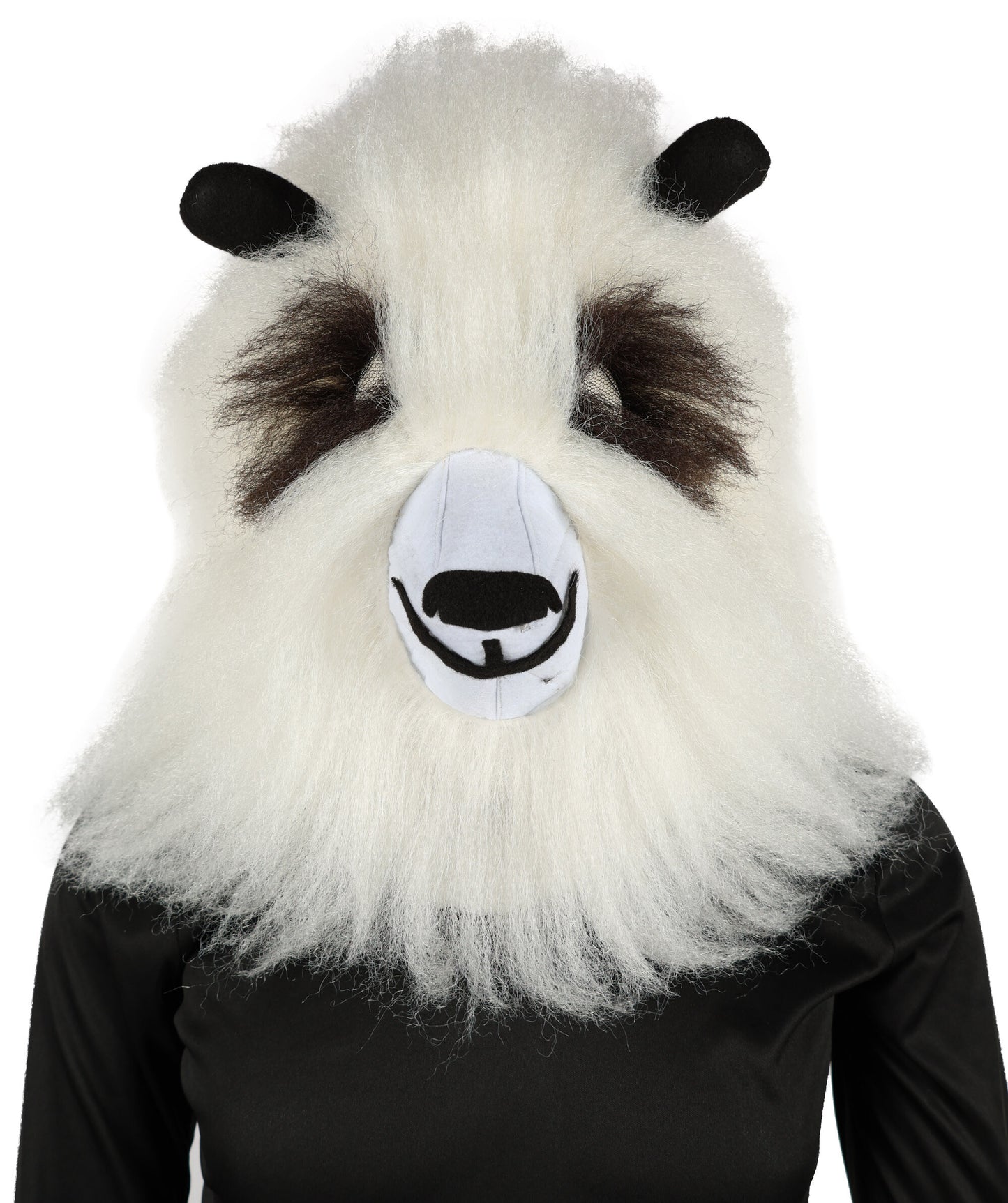HPO Adult Furry Animated Character Multiple Panda Costume, Bundle & Mask Perfect for Halloween, Flame-retardant Synthetic Fabric