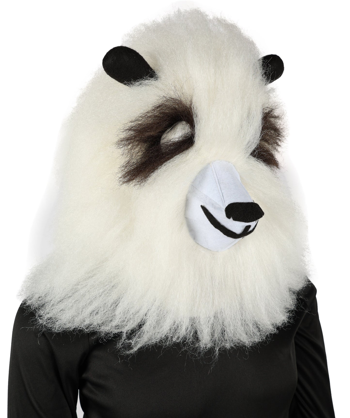 HPO Adult Furry Animated Character Multiple Panda Costume, Bundle & Mask Perfect for Halloween, Flame-retardant Synthetic Fabric