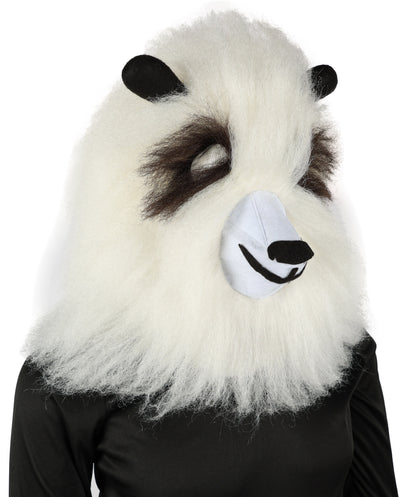 HPO Adult Furry Animated Character Multiple Panda Costume, Bundle & Mask Perfect for Halloween, Flame-retardant Synthetic Fabric