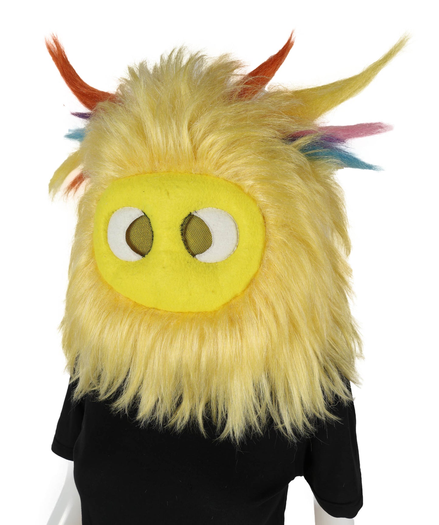 HPO Unisex Yellow Monster Mascot Costume, Mask and Bundle | Full Body Plush Furry Suit with Headpiece, Hands & Feet | Fun Cartoon Outfit for Halloween, Parades & Stage Performances