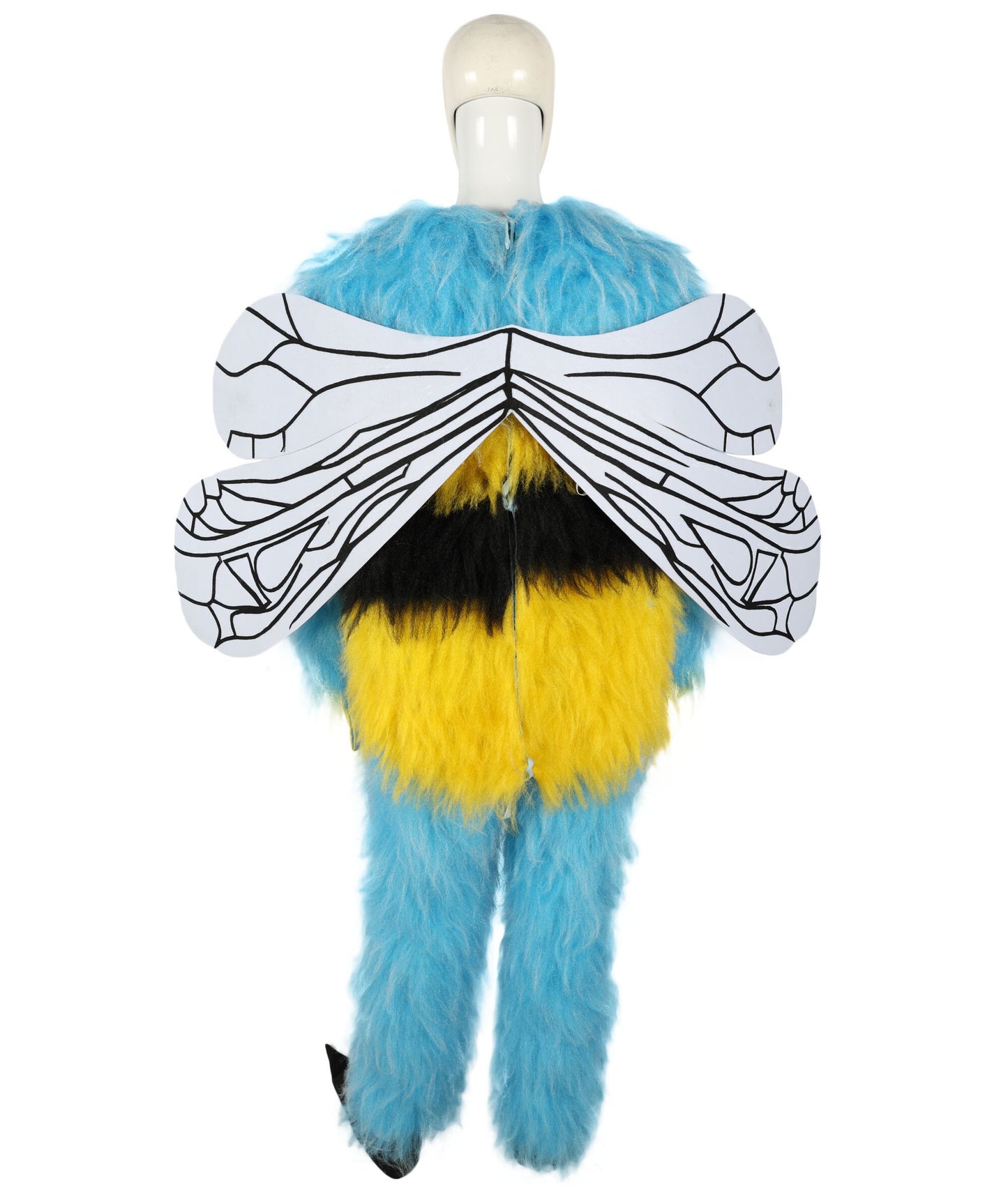 HPO Adult Buzzly the Fuzzy Bee Full-Body Multiple Color Furry Bee Costume & Bundle Set with Head Mask | Perfect for Halloween| Flame-retardant Synthetic Fabric