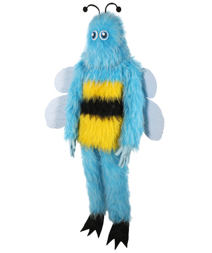 HPO Adult Buzzly the Fuzzy Bee Full-Body Multiple Color Furry Bee Costume & Bundle Set with Head Mask | Perfect for Halloween| Flame-retardant Synthetic Fabric