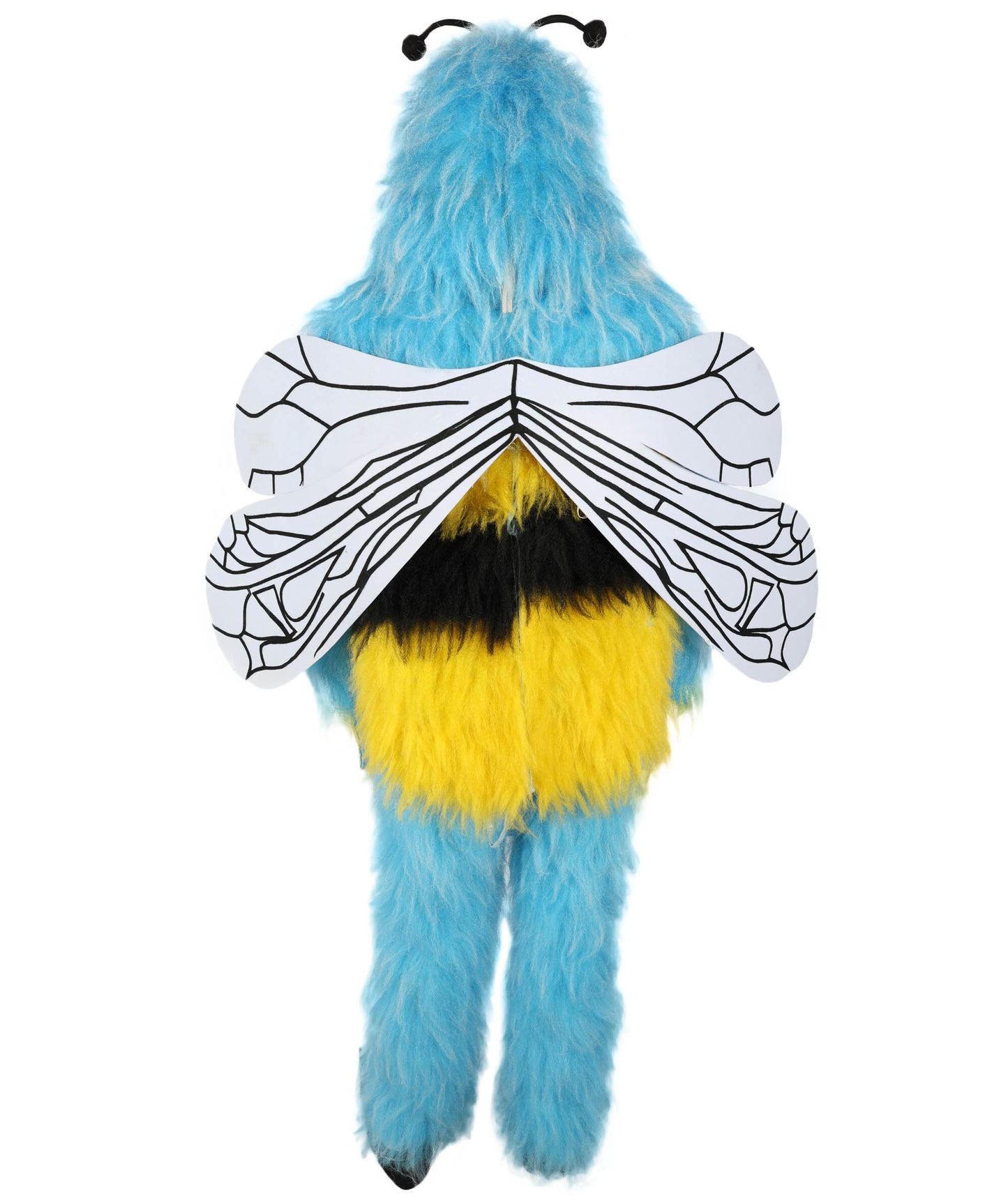 HPO Adult Buzzly the Fuzzy Bee Full-Body Multiple Color Furry Bee Costume & Bundle Set with Head Mask | Perfect for Halloween| Flame-retardant Synthetic Fabric