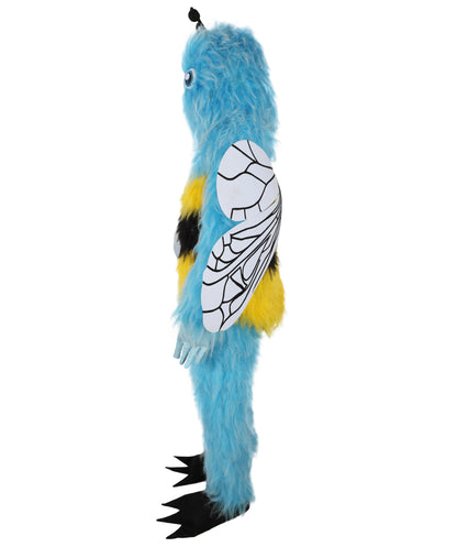 HPO Adult Buzzly the Fuzzy Bee Full-Body Multiple Color Furry Bee Costume & Bundle Set with Head Mask | Perfect for Halloween| Flame-retardant Synthetic Fabric