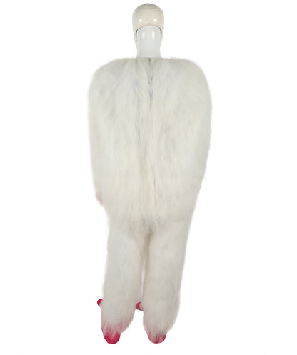 HPO Adult Fluffy Cyclops Yeti Monster Full Costume & Bundle Set with Head Mask | Perfect for Halloween| Flame-retardant Synthetic Fabric