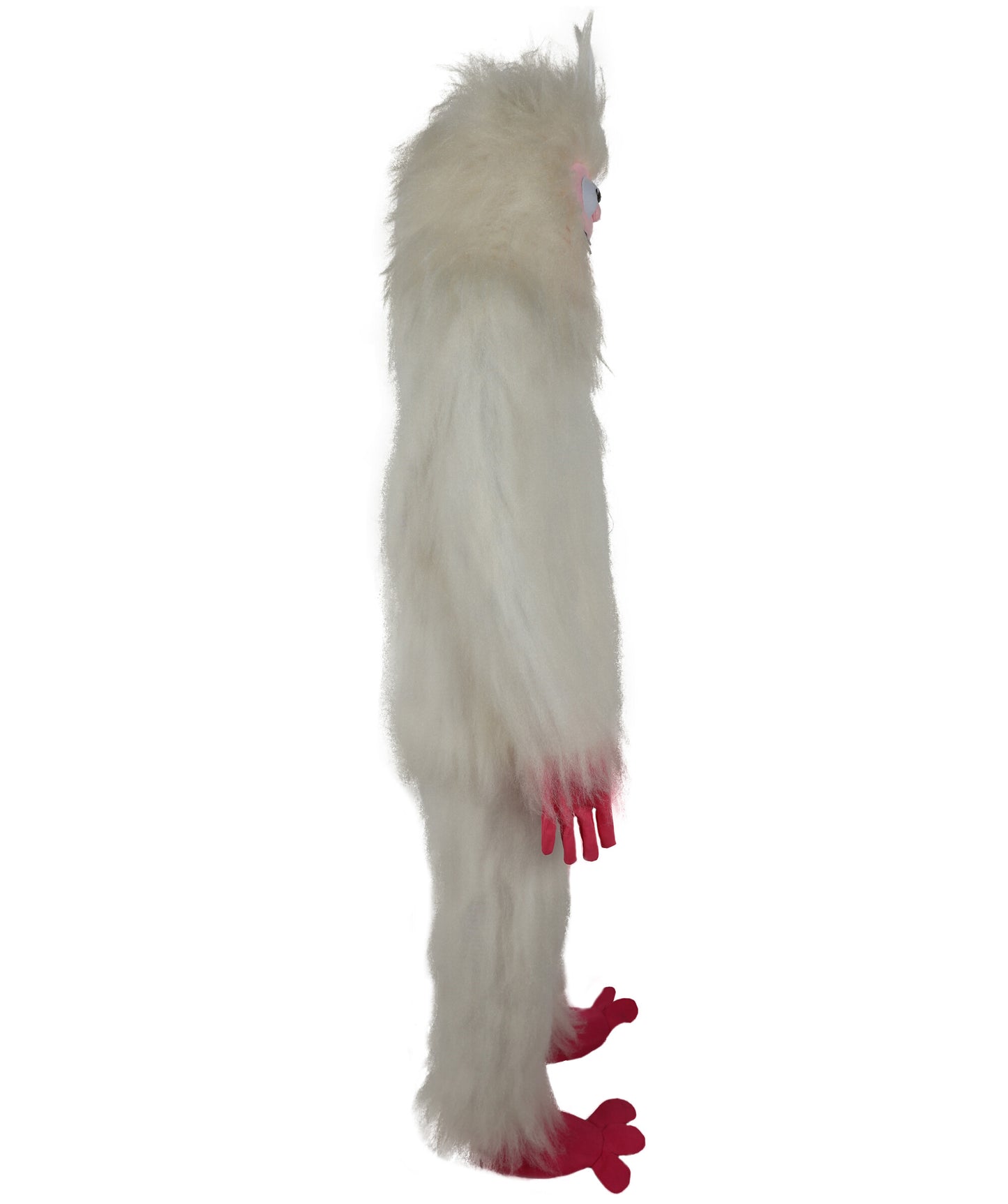 HPO Adult Fluffy Cyclops Yeti Monster Full Costume & Bundle Set with Head Mask | Perfect for Halloween| Flame-retardant Synthetic Fabric