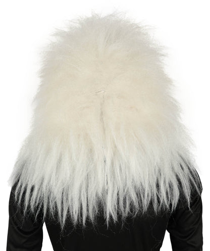 HPO Adult Fluffy Cyclops Yeti Monster Full Costume & Bundle Set with Head Mask | Perfect for Halloween| Flame-retardant Synthetic Fabric