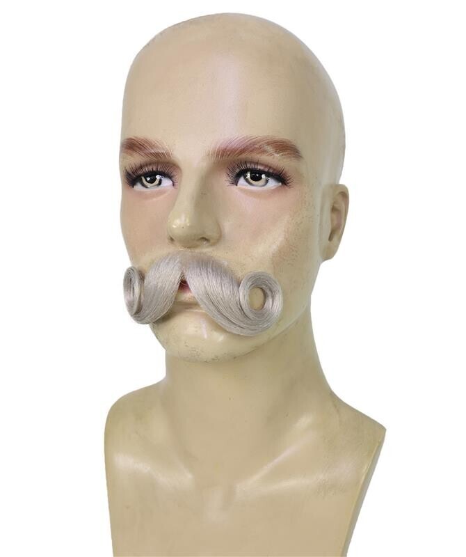 Men’s Classic Santa Claus Costume & Mustache Set | Festive Red Velvet Outfit with Faux Fur Trim | Complete Holiday Bundle for Christmas Celebrations & Events