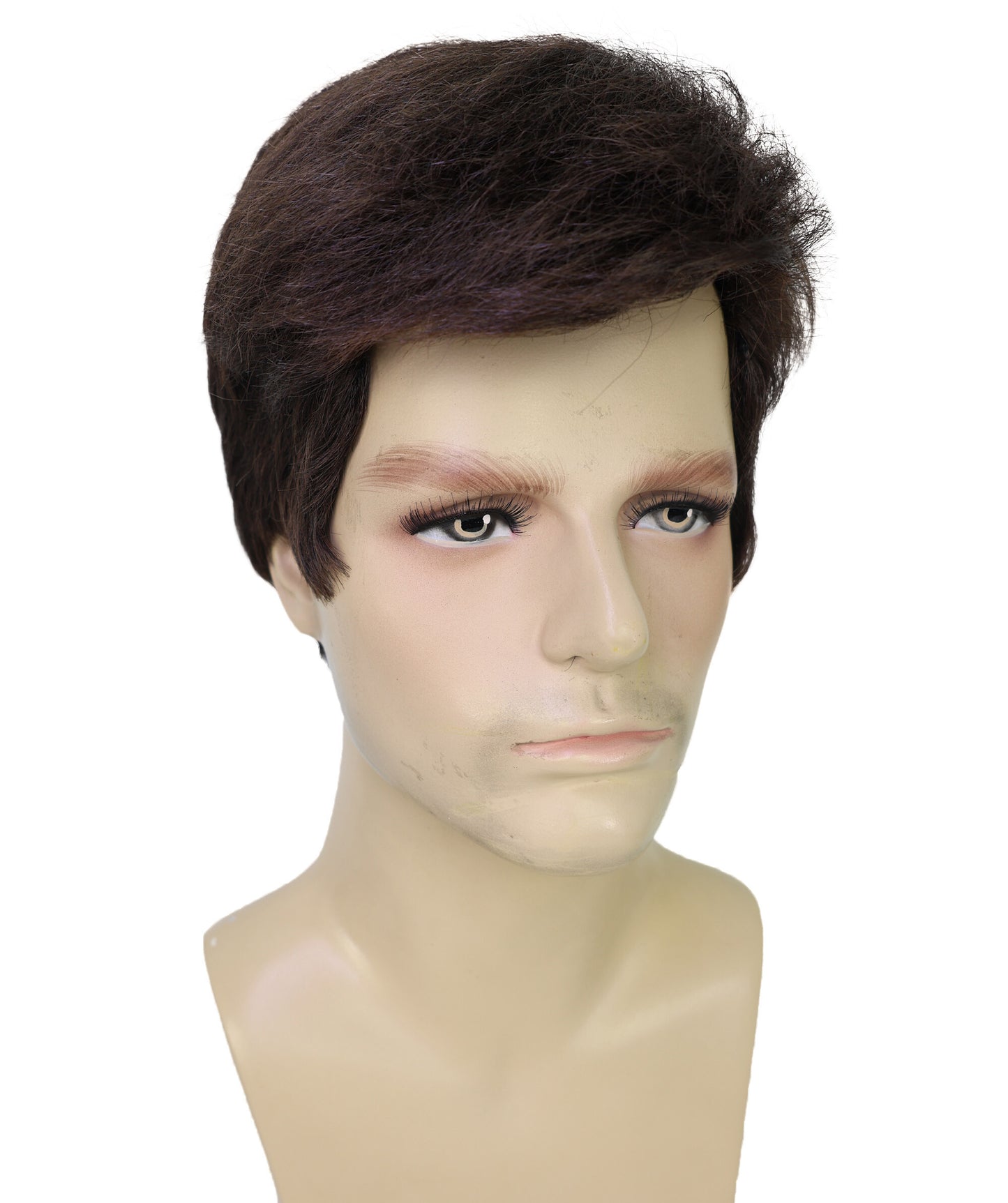 HPO Adult LL Instant Kit T-Shirt & LL Wig Combo Blue and Brown | Costume Kit for Cosplay Stage, Tournaments & Halloween | Comfortable Synthetic Materials