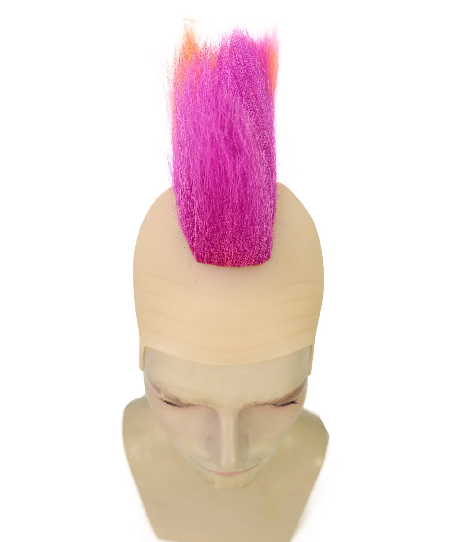 Men’s Vibrant Sports Lover’s T-Shirt and Wig Bundle | Bold Rainbow Mohawk Wig & Multicolor Performance Shirt