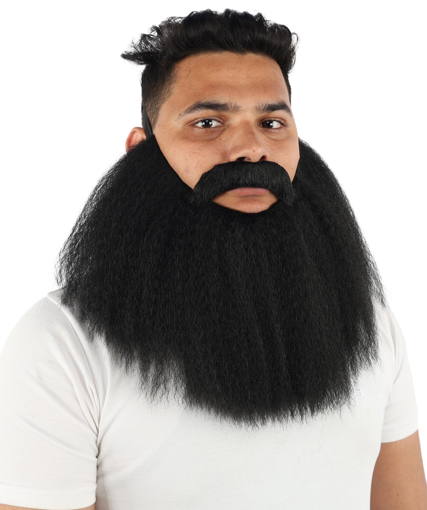 HPO Men’s Viking Beard & Mustache Set – Warrior Facial Hair Accessory | Multicolor Options | Ideal for Sea Giant Look, Mythical Barbarian Roleplay, Halloween & Cosplay