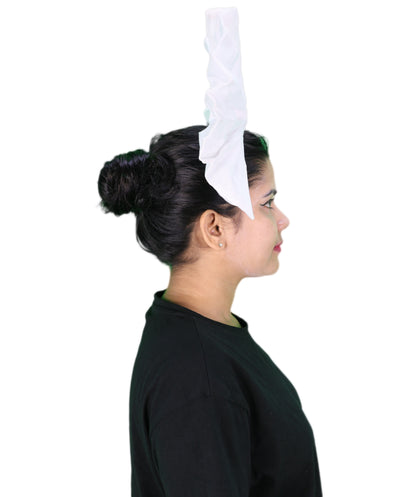 Women’s White and Black Bow Hair Clip | Fantacy Character Large Hair Accessory | Ideal for Halloween, Cosplay & Fancy Dress Parties