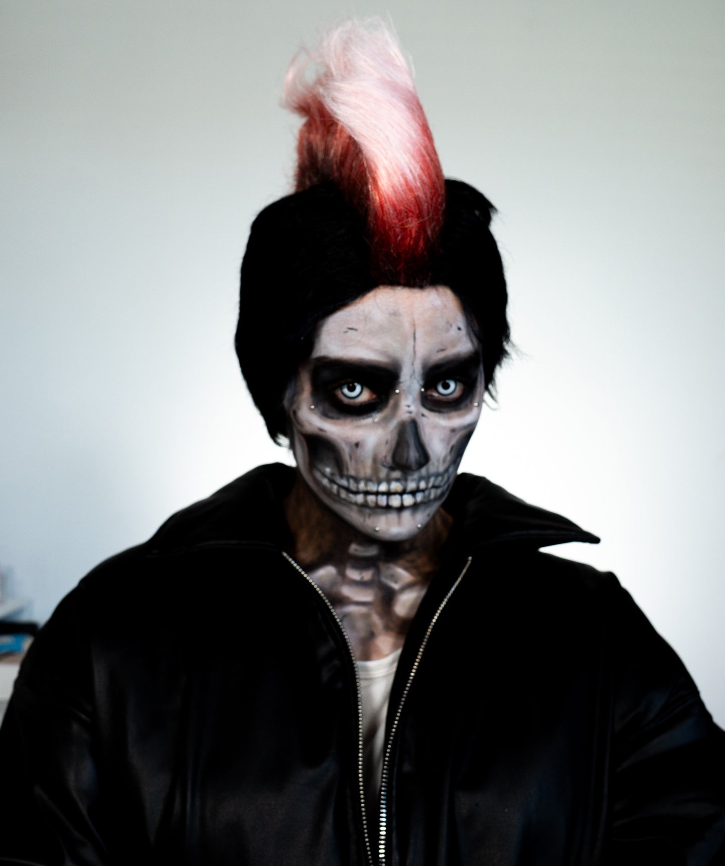 Barb Mohawk | Rock Star Full Black & Pink Mohawk Wig | Premium Halloween Wig