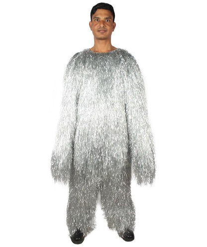 HPO Hairy Unisex Ape Mask and Bodysuit Costume Tinsel  | Multiple Colors