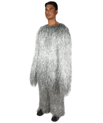 HPO Hairy Unisex Ape Mask and Bodysuit Costume Tinsel  | Multiple Colors