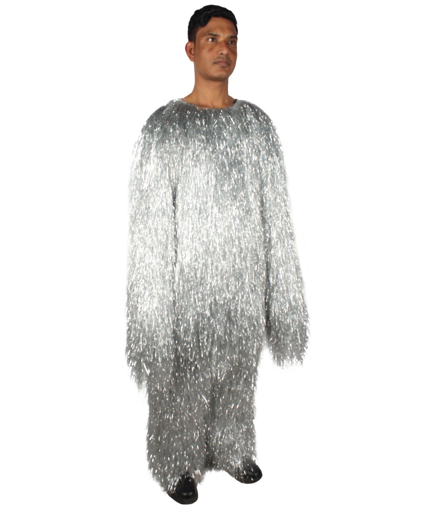 HPO Hairy Unisex Ape Mask and Bodysuit Costume Tinsel  | Multiple Colors