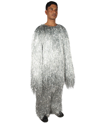 HPO Hairy Unisex Ape Mask and Bodysuit Costume Tinsel  | Multiple Colors