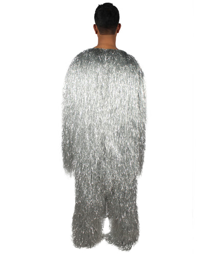 HPO Hairy Unisex Ape Mask and Bodysuit Costume Tinsel  | Multiple Colors