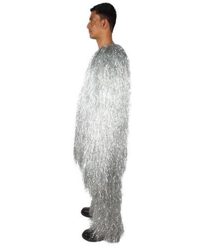 HPO Hairy Unisex Ape Mask and Bodysuit Costume Tinsel  | Multiple Colors