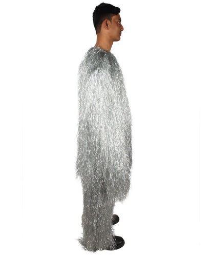 HPO Hairy Unisex Ape Mask and Bodysuit Costume Tinsel  | Multiple Colors