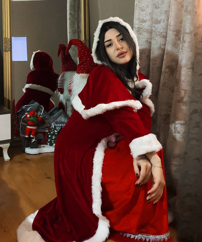 Women's Deluxe Classic Mrs. Santa Claus Costume | Multi Cosplay Xmas