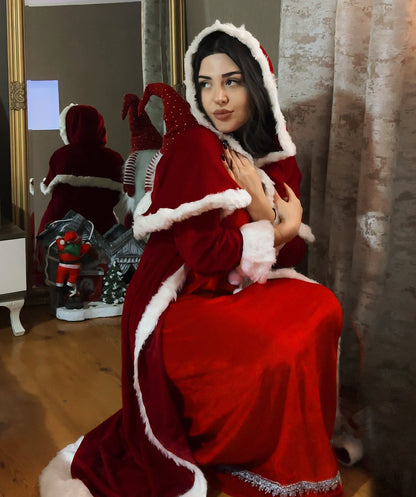 Women's Deluxe Classic Mrs. Santa Claus Costume | Multi Cosplay Xmas