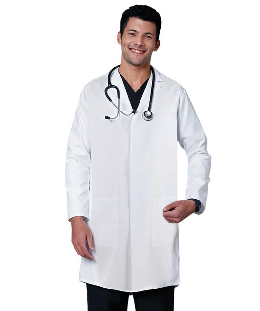 HPO Men’s Doctor Costume | White Medical Lab Coat for Adults | Ideal for Cosplay, Halloween, Work Themes & Party Dress-Up