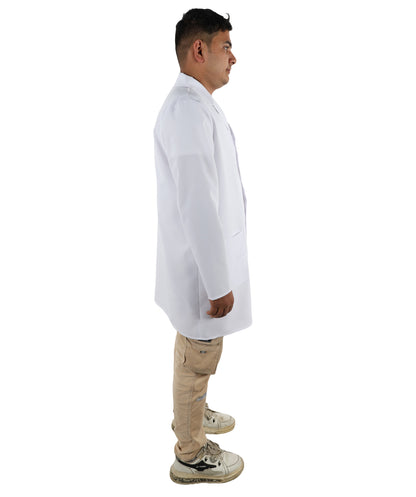 HPO Men’s Doctor Costume | White Medical Lab Coat for Adults | Ideal for Cosplay, Halloween, Work Themes & Party Dress-Up