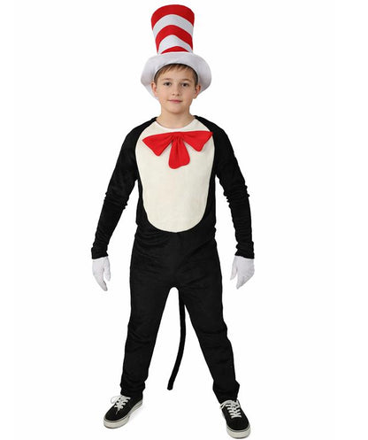 HPO  Men's Cat Hat Jumpsuit Costume