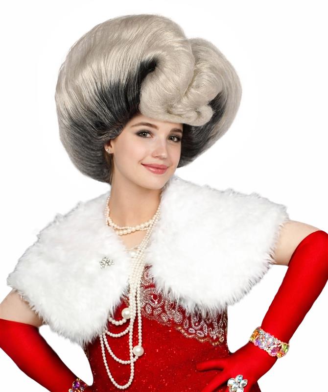 Unisex Drag Queen Multicolor Bouffant Wig | Non-flammable Synthetic Fiber Wig