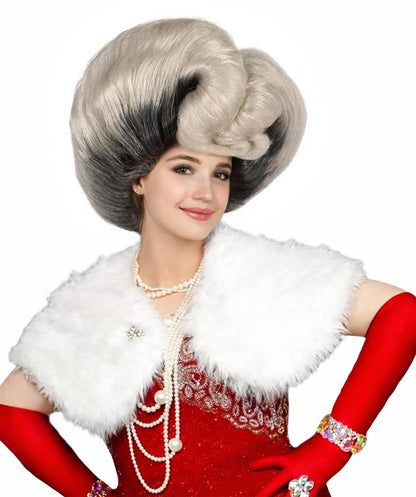 Unisex Drag Queen Multicolor Bouffant Wig | Non-flammable Synthetic Fiber Wig
