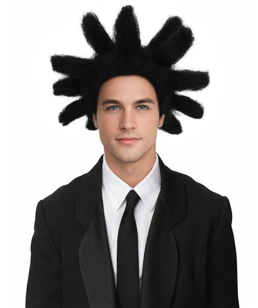 Men’s American Rapper Signature Skippy Bonk Wig, best for Halloween, Flame-retardant Synthetic Fiber