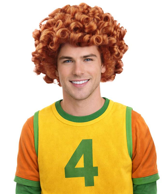 Curly Redish Brown Wigs | Redhead Wig | Premium Breathable Capless Cap