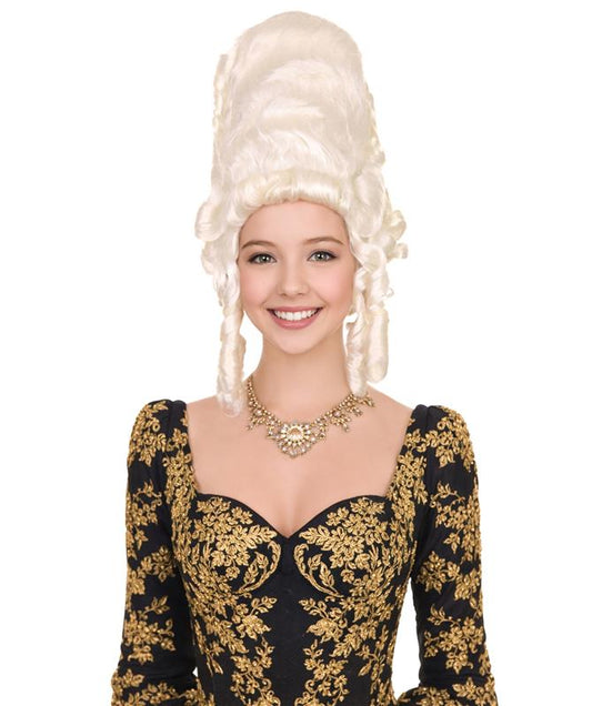 Baroque Beauty | Historical Era 17th 18th Century Updo Wig | Multiple Colors | Premium Halloween Wig