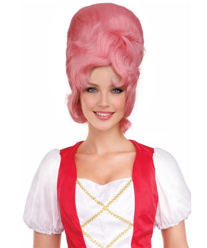 HPO Woman's 18th Century Colonial Lady Wig | Multicolor Historical Wig | Premium Breathable Capless Cap
