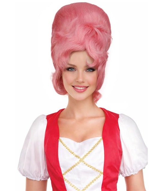 HPO Woman's 18th Century Colonial Lady Wig | Multicolor Historical Wig | Premium Breathable Capless Cap