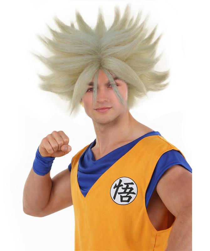 Men's Anime Spike Wig | Blonde TV/Movie Wigs | Premium Breathable Capless Cap