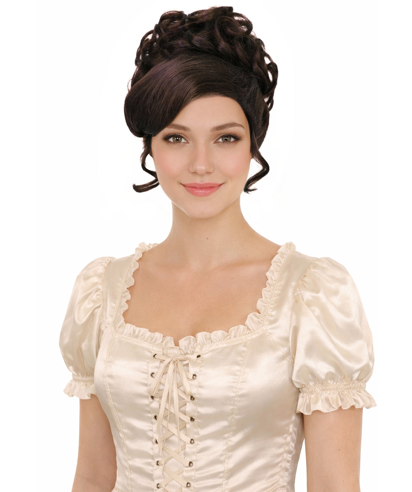 Women's American Rapper Curly Updo High Fashion Wig | Multi Color Options
